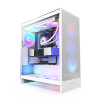 NZXT H7 Flow RGB ATX 機箱 - Matte White 啞白色