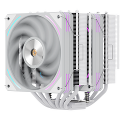Segotep MU HT6 Dual Tower Dual ARGB Fan Air Cooler (White)