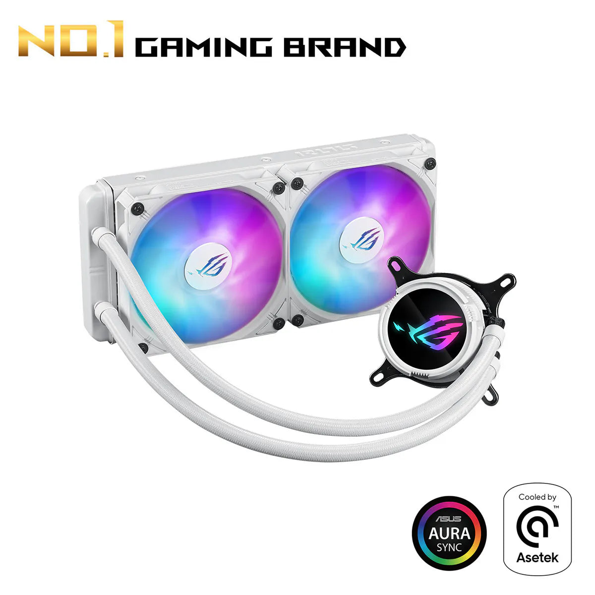 ASUS ROG STRIX LC III 水冷散熱器(白色-ARGB-240mm)