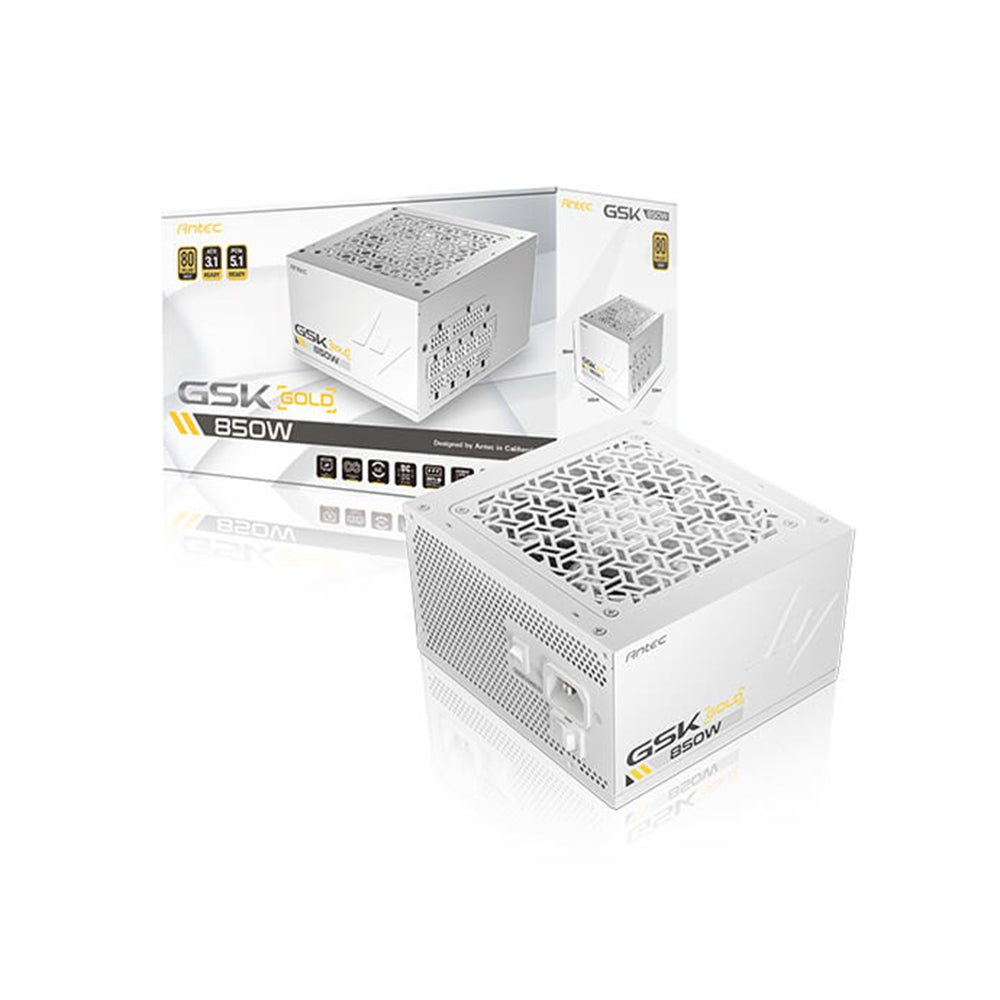 Antec GSK Fully Modular PSU 電源供應器(白色-850W-80+ Gold-ATX3.1)