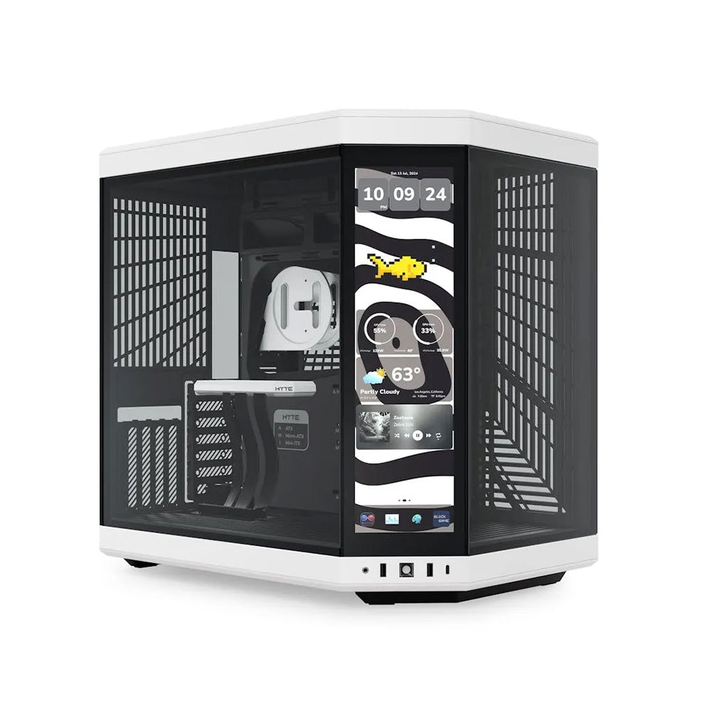 HYTE Y70 Mid-Tower 全景機箱(Touch Infinite LCD-白色)