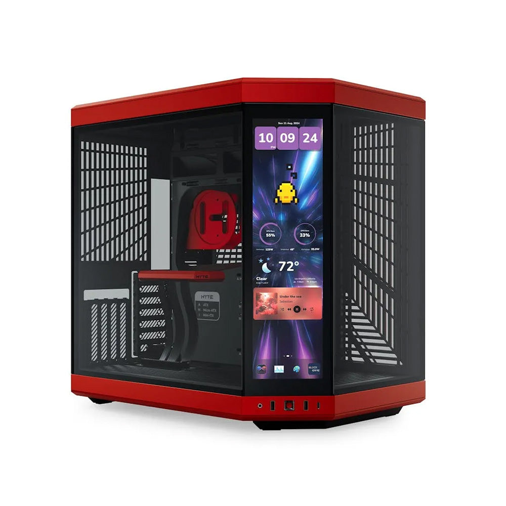 HYTE Y70 Mid-Tower 全景機箱(Touch Infinite LCD-紅色)