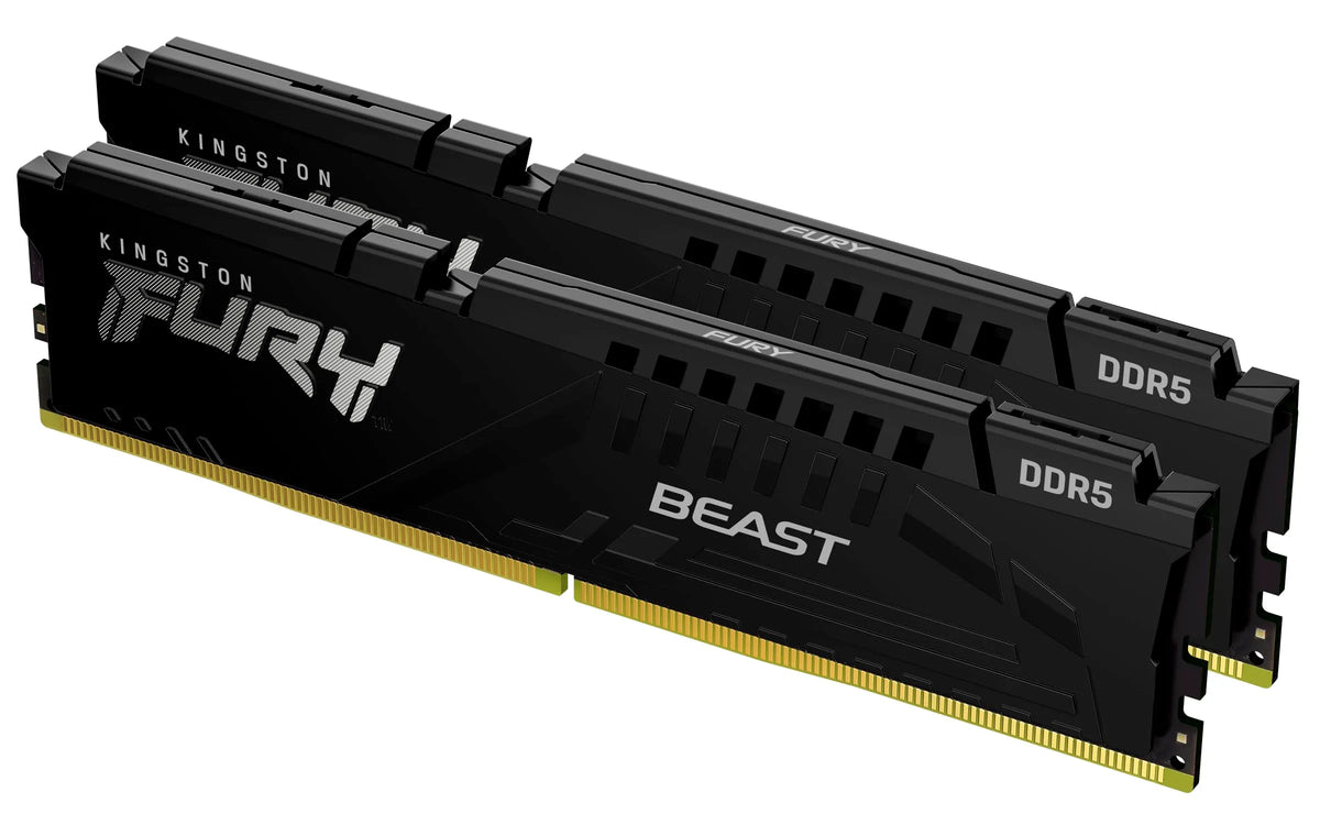 Kingston Fury Beast Black DDR5-6000Mhz 32GB*2 CL30 記憶體(KF560C30BBEK2-64)