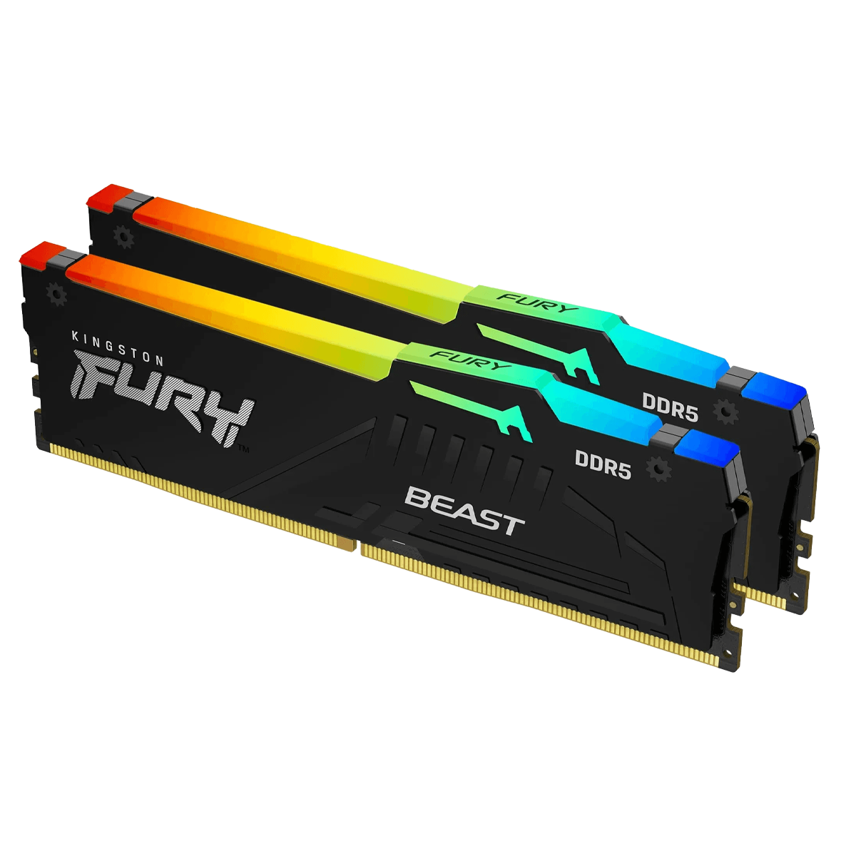 Kingston FURY Beast RGB DDR5 64GB (32GB x 2) 6000MHz CL36 - AMD EXPO + Intel XMP 3.0 (KF560C36BBE2K2-64)
