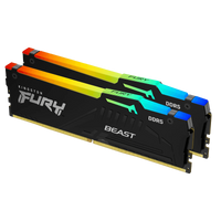 Kingston FURY Beast RGB DDR5 64GB (32GB x 2) 6000MHz CL36 - AMD EXPO + Intel XMP 3.0 (KF560C36BBE2K2-64)