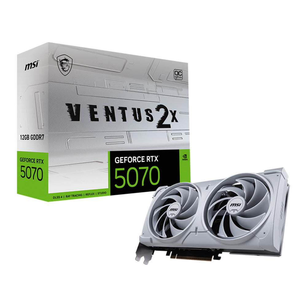 MSI GeForce RTX5070 VENTUS 2X OC WHITE 12GB GDDR7 顯示卡