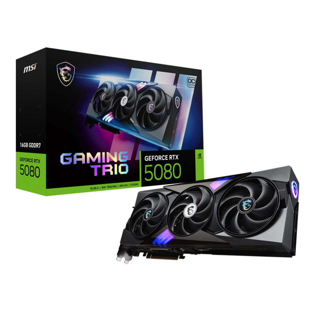 MSI GeForce RTX5080 GAMING TRIO OC 16GB GDDR7 顯示卡