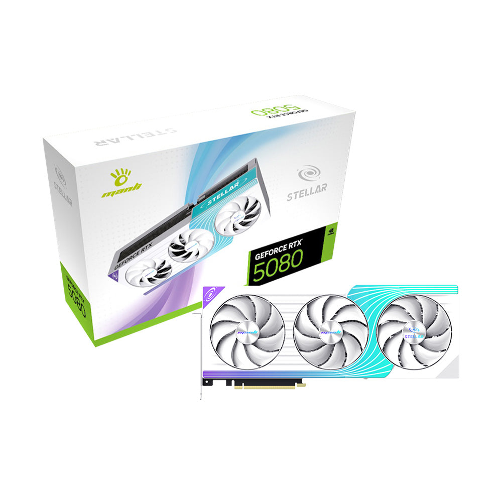 Manli GeForce RTX5080 STELLAR X3 OC 16GB GDDR7 顯示卡