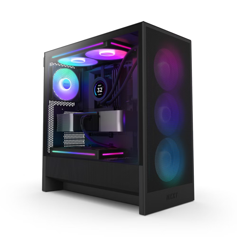 NZXT H5 Flow RGB ATX 機箱 - Black 黑色