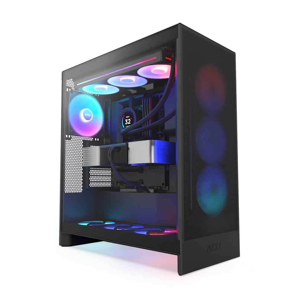 NZXT H7 Flow RGB ATX 機箱 - Matte Black 啞黑色