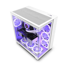 NZXT H9 Flow Dual-Chamber Air Flow 中塔機箱(白色)