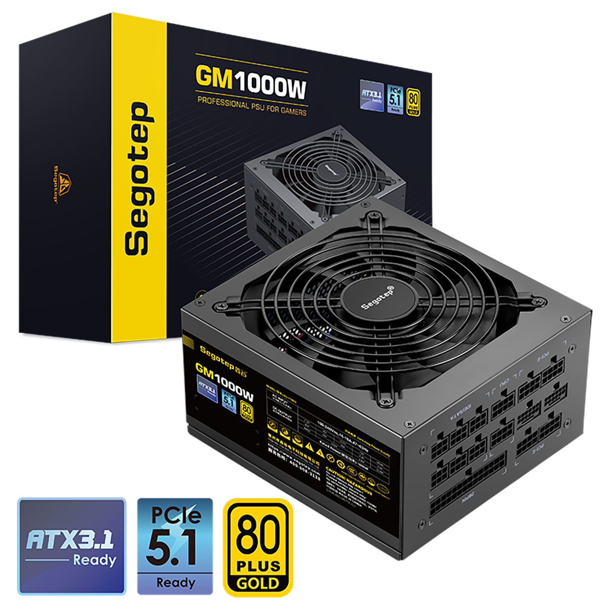 Segotep 鑫谷 1000W GM1000W Power Supply （ATX3.1/PCIe5.1）