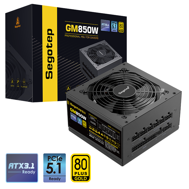 Segotep 鑫谷 850W GM850W Power Supply（ATX3.1/PCIe5.1）