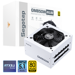 Segotep 鑫谷 850W GM850W White Power Supply 冰山版（ ATX3.1/PCIe5.1）
