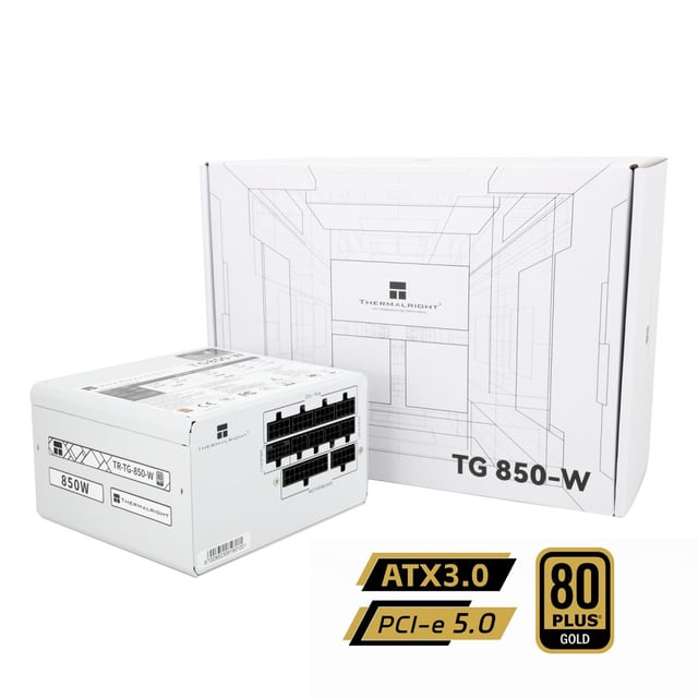 Thermalright TG850 White 850W 80Plus Gold Fully Modular White Power Supply