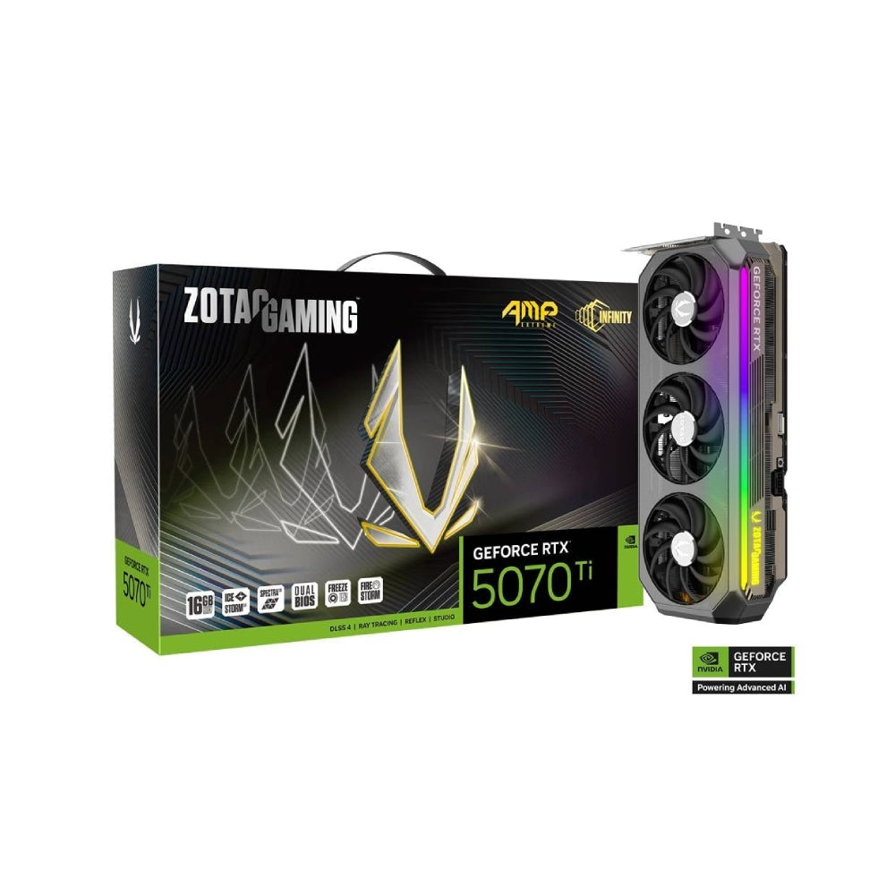 ZOTAC GAMING GeForce RTX5070Ti AMP Extreme Infinity 16GB GDDR7 顯示卡