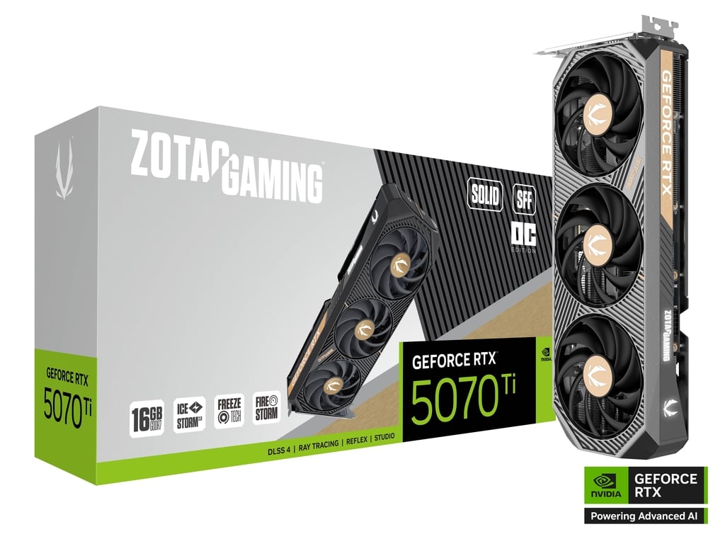 ZOTAC GAMING GeForce RTX5070Ti SOLID SFF OC 16GB GDDR7